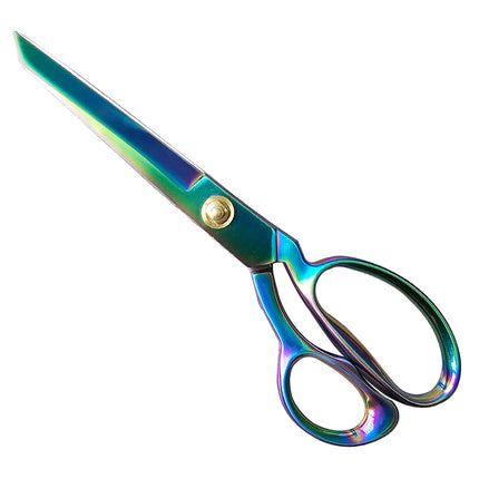 Jincraftsman®–9.5 Inch Integrate All Steel Colorful Titanium Handicraft Knitting Stationery Leather Tailor Sewing Office Scissor