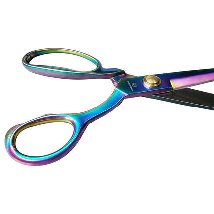 Jincraftsman®–9.5 Inch Integrate All Steel Colorful Titanium Handicraft Knitting Stationery Leather Tailor Sewing Office Scissor