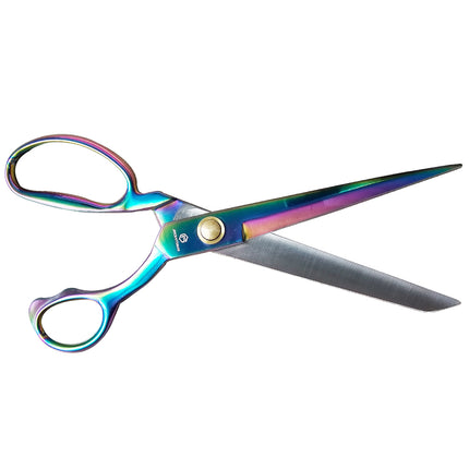 Jincraftsman®–9.5 Inch Integrate All Steel Colorful Titanium Handicraft Knitting Stationery Leather Tailor Sewing Office Scissor