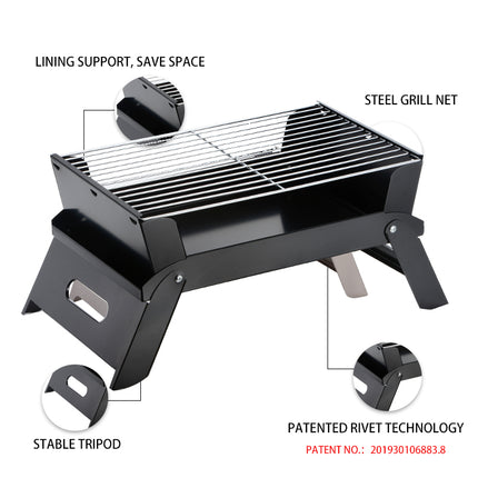 Haide®Classic Table Type Folding BBQ Garden Camping Portable Oven Grill