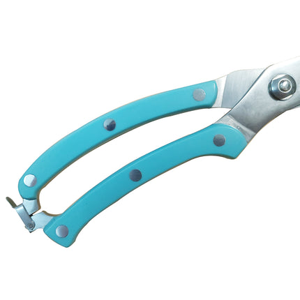 Jincraftsman®–10 Inch 5CR Stainess Steel Cyan ABS Ergonomic Handle Locked Tail Multifunctional Trimming Garden Office Outdoor Tools Homeware Kitchen Scissor