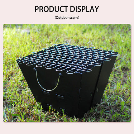 Jincraftsman®-Folding BBQ Grill Stove Portable Space Saving Compact Charcoal Barbecue Grill Or Heater 36x36x3cm Suitable For 2-5 friends Garden Outdoor Camping Barbecue Heater Grill