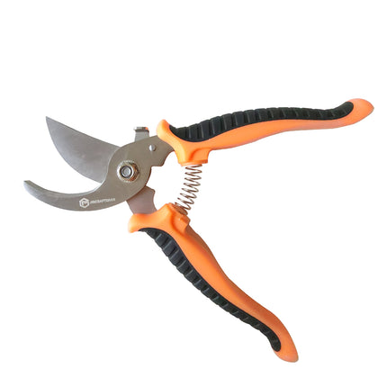 Jincraftsman®–7.5 Inch Lockable Blade Orange TPR Handle Portable Bonsai Triming Garden Branch Pruning Plant Flower Twig Triming Scissors