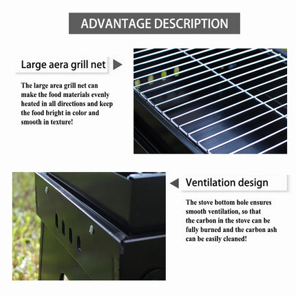 Haide®-Table-Type Foldable BBQ Garden Camping Outdoor Portable Oven Grill Heater