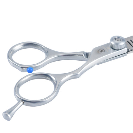 Jincraftsman®-6Inch With Tailed Plated Peral Titanium Alloy Handle Haircut Flat Push Scissors