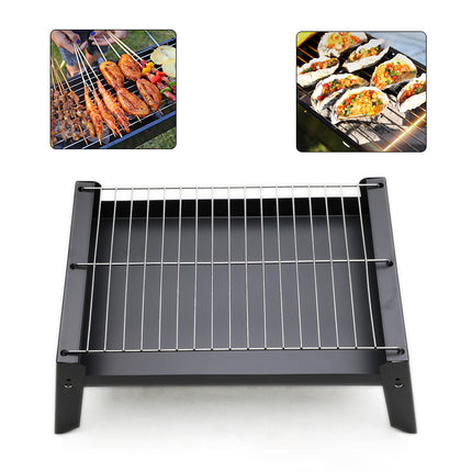 Haide®-V-Shape Foldable Portable European Style Garden Camping Barbecue Oven Gril