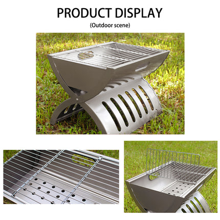 Haide®-X-arc Foldable Korean style BBQ Garden Camping Outdoor Portable charcoal Oven Grill Heater Churrasqueira Commercial Grill