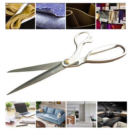 Jincraftsman®–10.5 Inch Golden Yellow Titanium Kitchen Tailor Sewing Knitting Embroidery Handicraft Office Stationery Scissor