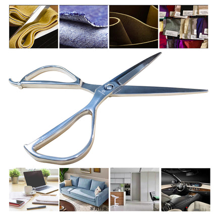 Jincraftsman®–9 Inch 5Cr15MoV Intergrated Special Steel Multifunctional Disassembly Mirrored Polished Golden Scale Dimension With Finger Control Tail Ergonomic Hand Grip Kitchen Garden Handicraft Office Knitting Embroidery Sewing Tailor Clothing Scissor