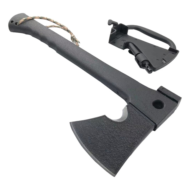 Jincraftsman®–14 Inch Integrate Sawing Hammer Cutter Hook Whistle Igniter Camping Axe Combo Kit