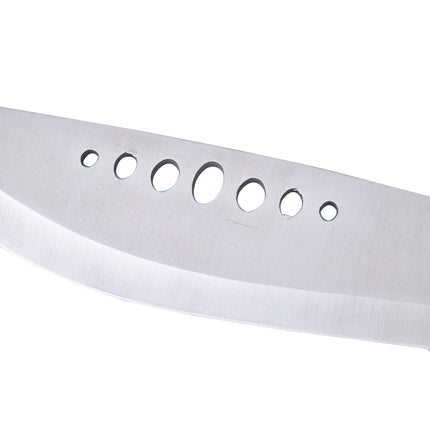 Jincraftsman®-21inch Fulltang Integrated Whole Steel Color Wooden Handle Seven Hole Doglet Hunting Camping Tactical Survival Knife Machete