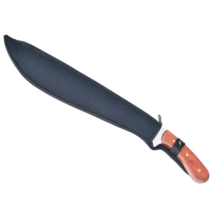 Jincraftsman®-21inch Fulltang Integrated Whole Steel Color Wooden Handle Seven Hole Doglet Hunting Camping Tactical Survival Knife Machete