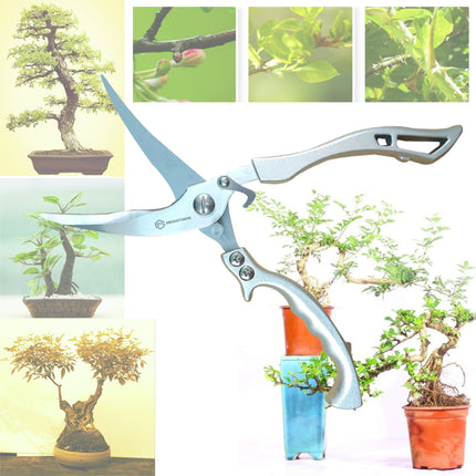 Jincraftsman®–10 Inch 5CR Steel Lockable Blade Alloy Handle Portable Ergonomic Powerful Household Triming Bonsai Pruning Plant Flower Twig Gardening Branch Scissors