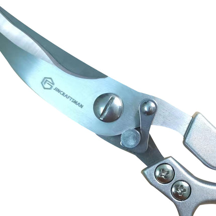Jincraftsman®–10 Inch 5CR Steel Lockable Blade Alloy Handle Portable Ergonomic Powerful Household Triming Bonsai Pruning Plant Flower Twig Gardening Branch Scissors