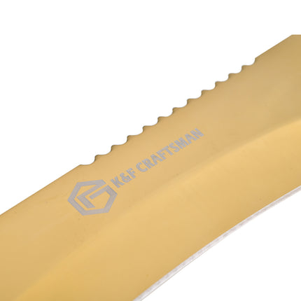 Jincraftsman®–17 Inch Golden Fox Hunting Tactial Survival Camping Machete Knife