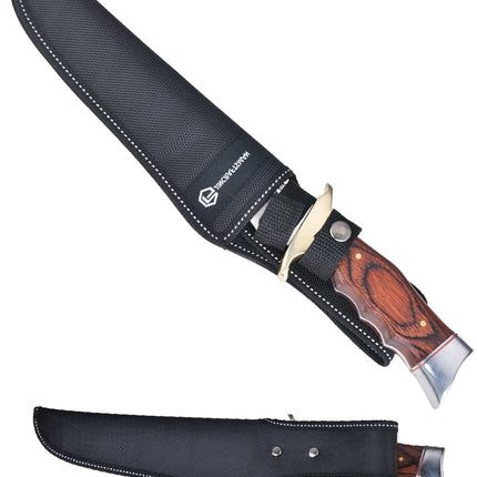Jincraftsman®-12inch Fulltang Stainless Steel Blade Color Wooden Handle Hunting Tactical Survival Knife