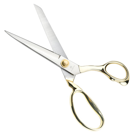 Jincraftsman®-10Inch 5Cr15MoV Whole Steel Plated Golden Handle Office Cloths Knitting Embroidery Tailor Sewing Scissor