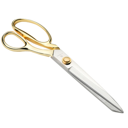 Jincraftsman®-10Inch 5Cr15MoV Whole Steel Plated Golden Handle Office Cloths Knitting Embroidery Tailor Sewing Scissor
