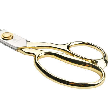 Jincraftsman®-10Inch 5Cr15MoV Whole Steel Plated Golden Handle Office Cloths Knitting Embroidery Tailor Sewing Scissor