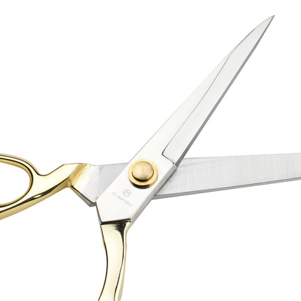Jincraftsman®-10Inch 5Cr15MoV Whole Steel Plated Golden Handle Office Cloths Knitting Embroidery Tailor Sewing Scissor