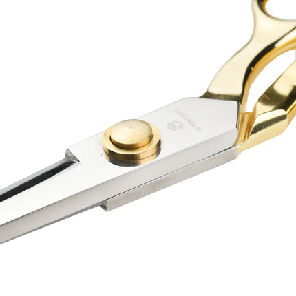 Jincraftsman®-10Inch 5Cr15MoV Whole Steel Plated Golden Handle Office Cloths Knitting Embroidery Tailor Sewing Scissor