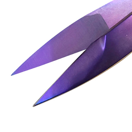 Jincraftsman®–4.6 Inch Dark Purple Titanium PU Leather Sheath Sew Embroidery Tool Knitting Wool Yarn Gift Office Tailor Scissor