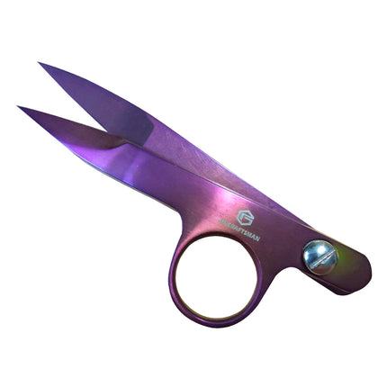 Jincraftsman®–4.6 Inch Dark Purple Titanium PU Leather Sheath Sew Embroidery Tool Knitting Wool Yarn Gift Office Tailor Scissor