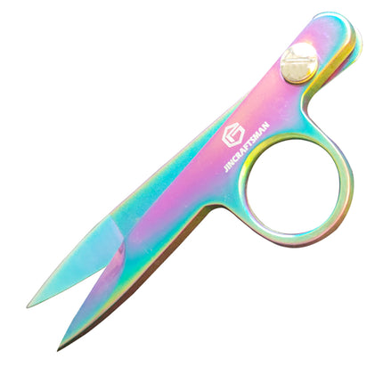 Jincraftsman®–4.6 Inch Plated Titanium Tailor Office Emboridery Tool Knitting Wool Yarn Scissors