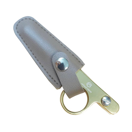 Jincraftsman®4.6 Inch Golden Yellow Titanium PU Leather Sheath Embroidery Tool Wool Yarn Gift Office Tailor Sew Knitting Scissor